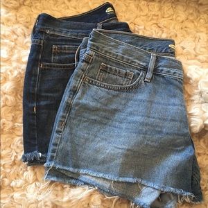 2 pairs of Old Navy Jean Shorts size 2 regular